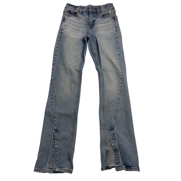 American Eagle 90s Bootcut Stretch Front Slit Jeans Denim - Size Women 00 - Picture 1 of 12